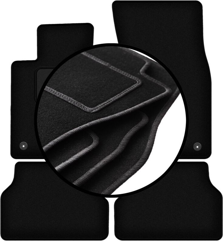 Veloursmatten-Satz für: BMW 5 E61 VELCRO Kombi, Avant (2003-2010)