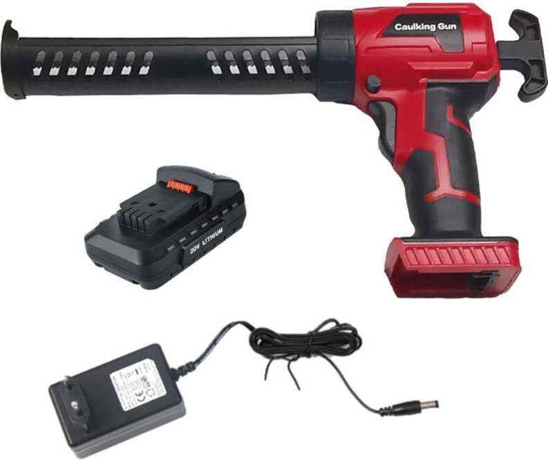 Elektrische tropffreie Füllpistole mit 300 kg Schub, kabellose Silikon-Werkzeugpistole mit Constant-Flow-Technologie, le...