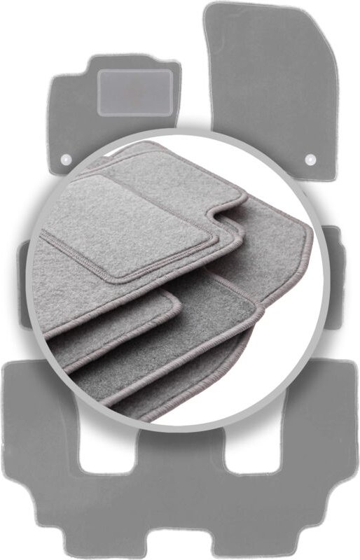 Graue Automatten für: Ford S-MAX MK2 Minivan (2015-)