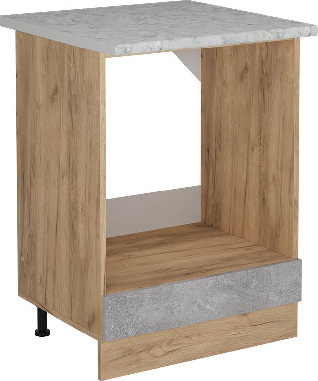 Vicco - Herdumbauschrank R-Line, Beton, 60 cm ap Marmor