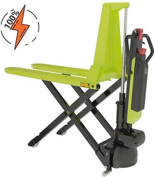 Matisère - Hochhubwagen, 100 % elektrisch – Elektrische Fahrt und Hub 715 mm – Gabeln 1150 x 540 mm – Tragfähigkeit 800 ...