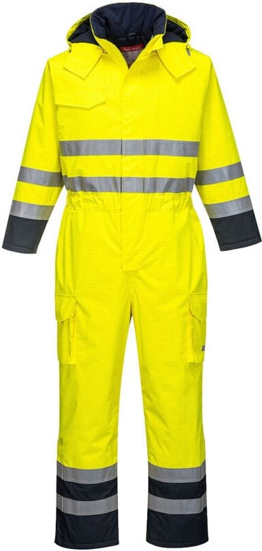 Regenanzug Hi-Vis Bizflame Gelb/Navy M - DE(42-44) - UK(32-34)