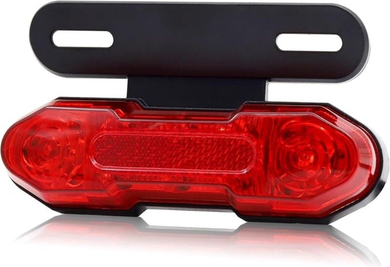 Thumbnail - Motorrad-Bremsrücklicht, integriertes Motorrad-Rücklicht, Bremslicht, Blinker, Fahrlichter mit Kennzeichenhalterung für ...