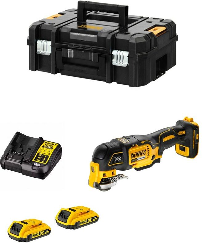 Dewalt - Multi-Cutter DCS355D2T-7 (2 x 2,0 Ah + DCB107 + tstak ii)
