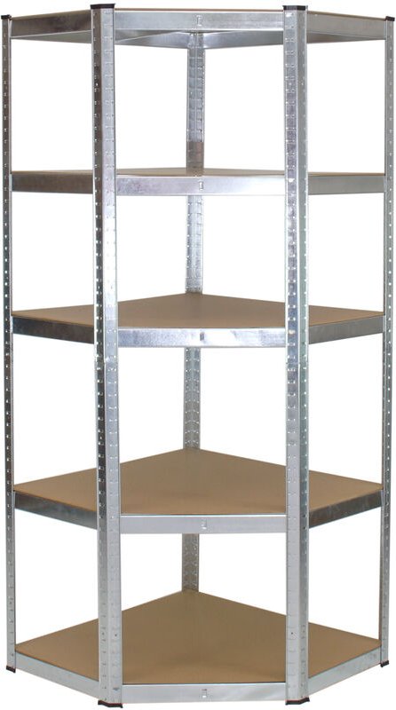 Eckregal 180x75x40 cm Schwerlastregal Steckregal Lagerregal Kellerregal 875 kg Traglast