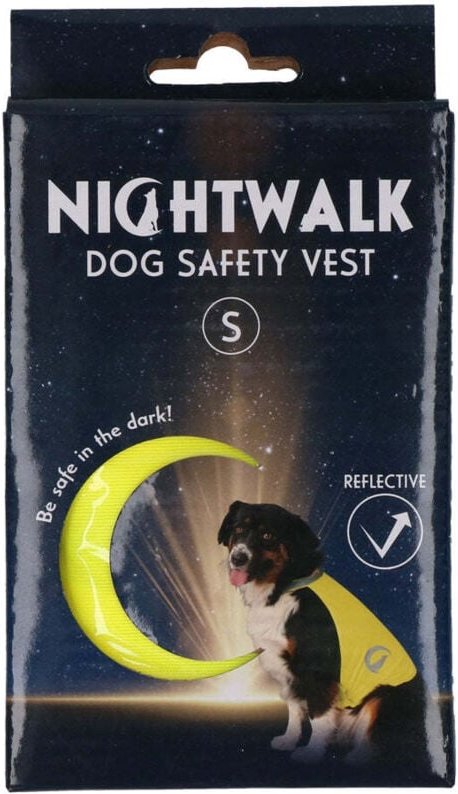 Nightwalk sicherheitsweste fur hunde gelb groe s