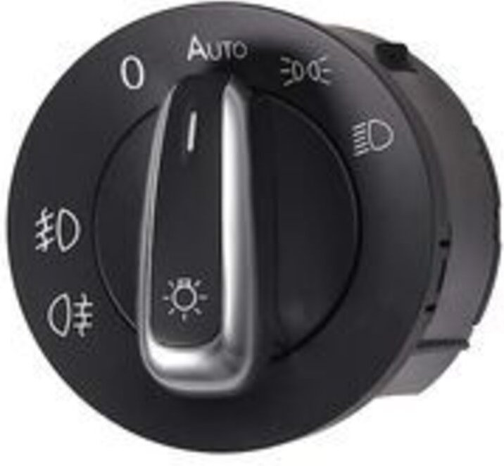 Ersandy - Scheinwerferschalter 5ND941431B, 10-poliger Hauptlichtschalter-Steuerschalter für vw: Golf, Eos, Scirocco, Tig...