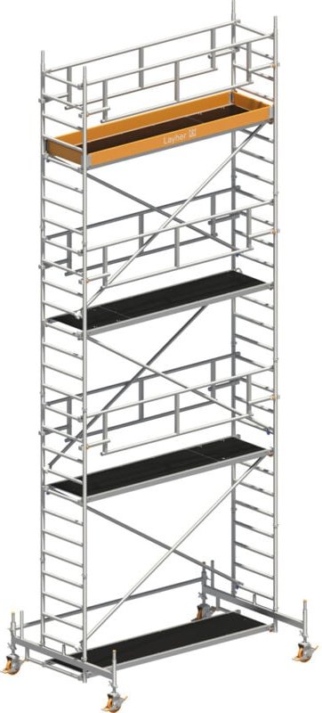 Layher Rollgerüst Uni Standard P2 Safety Plus mit Doppelgeländer 8,35m AH