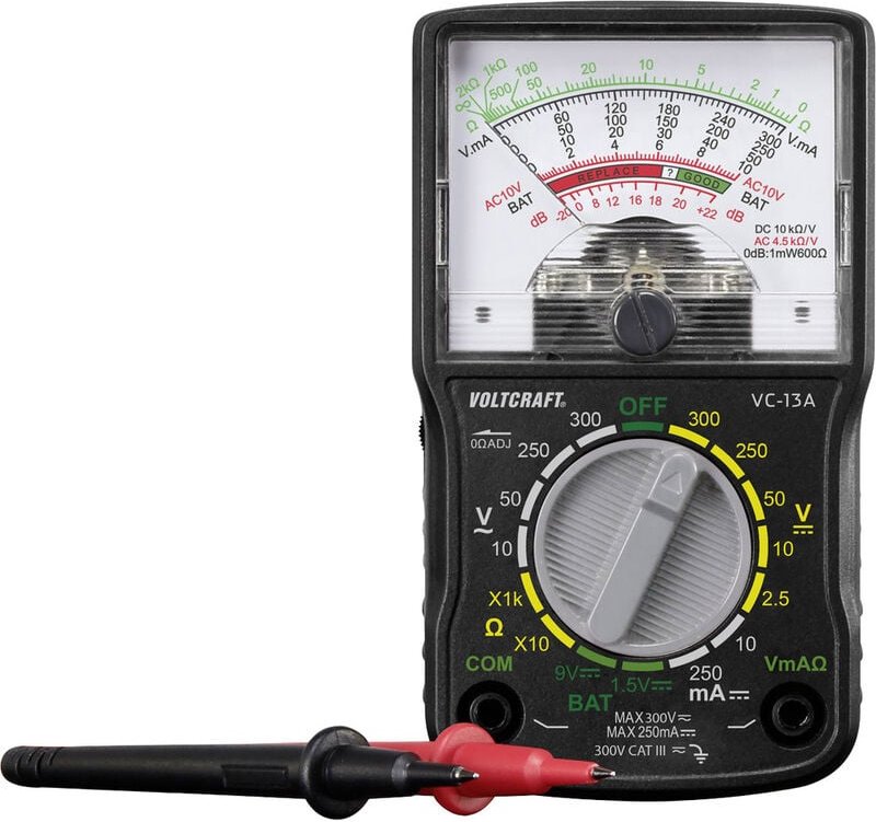 VC-13A Hand-Multimeter analog cat iii 300 v - Voltcraft