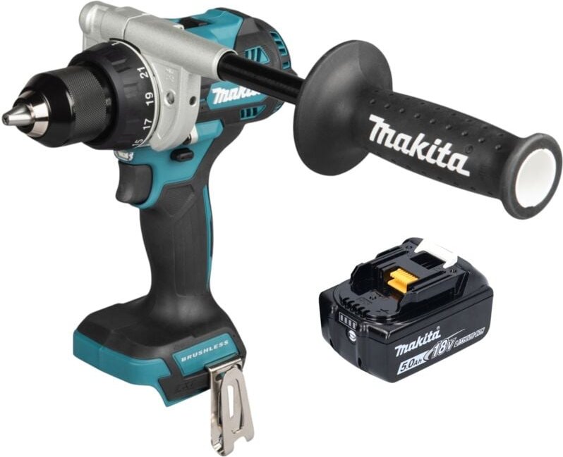 Makita DDF 492 T1 Akku Bohrschrauber 18 V 141 Nm Brushless + 1x Akku 5,0 Ah - ohne Ladegerät