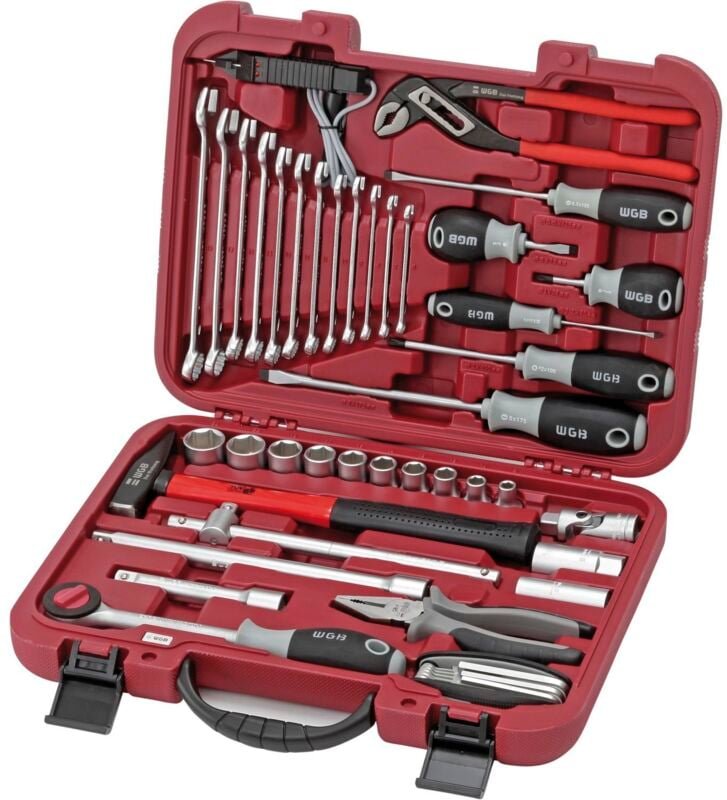 WGB - pkw Universalwerkzeugkoffer 47-teilig in Kunststoffkoffer