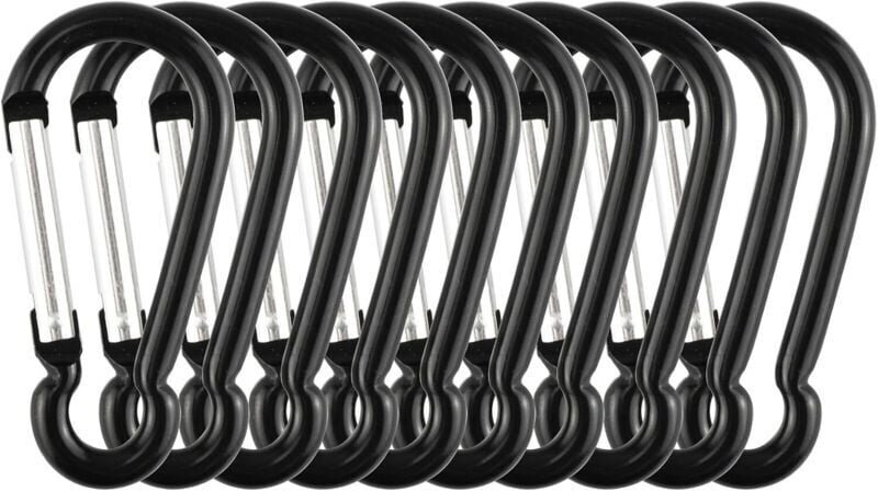 KZQ 20 pezzi - Rubinetto protettore Tornillo M8 lama da 13 mm - Plastica NEGRO