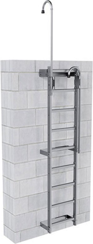 Matisère - Schachtleiter – Erreichbare Höhe 2,10 bis 2,40 m – Mit Stab - EC-PUITS-DR-240-R