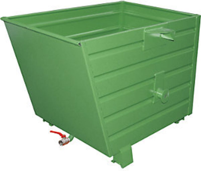 Bauer Späne-Stapelkipper BSL 70, lackiert, Resedagrün