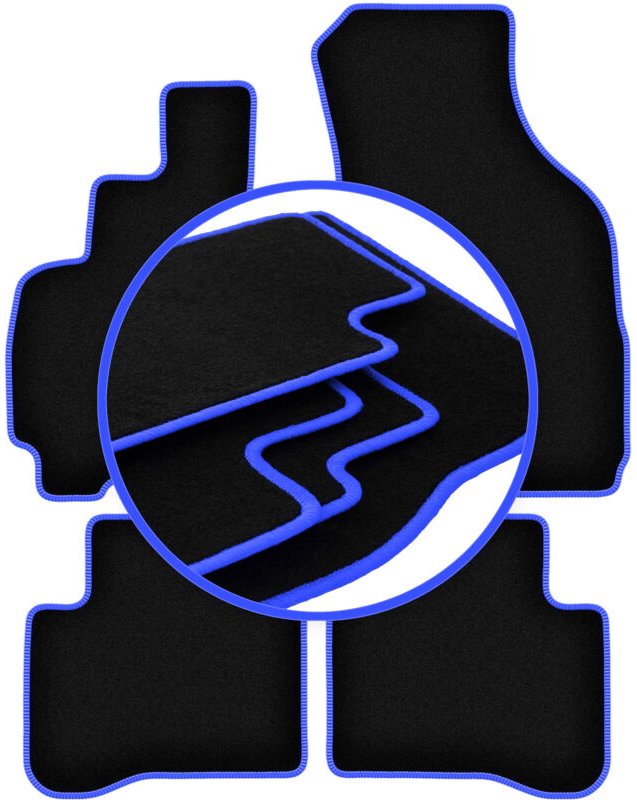 CARLUX-BLUE Autofußmatten für: Hyundai Atos Fließheck (1997-2008)