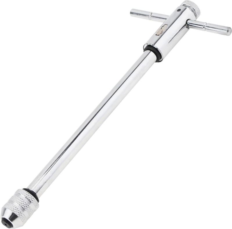 Verstellbarer Ratschenschlüssel mit T-Griff für metrische Gewindebohrer M5–M12, Ratschenschlüssel mit M3–M8-Gewinde - So...