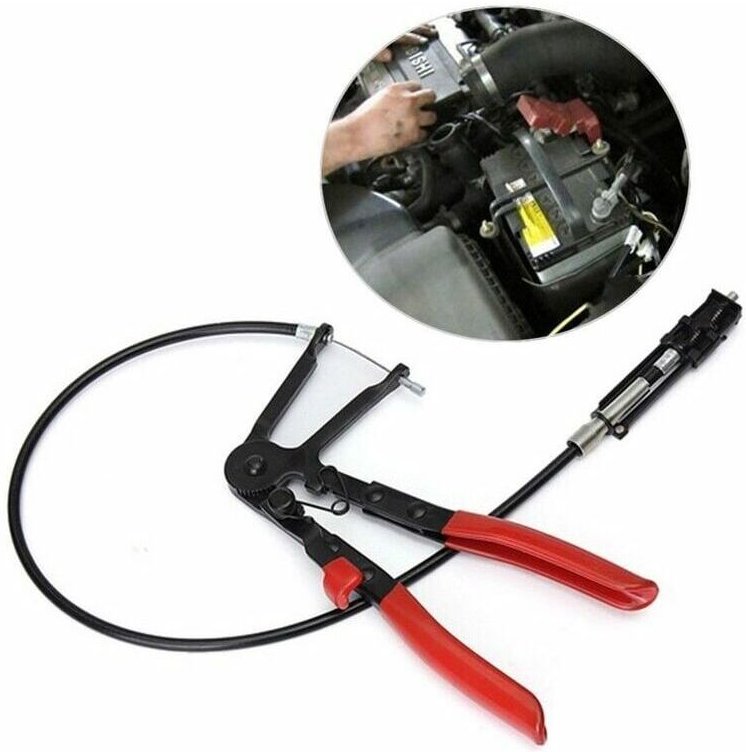 Schlauchschellen mit großer Reichweite, flexible Schlauchschellen, Befestigungsclips, Ratschen-Entfernungszange. Schlauc...