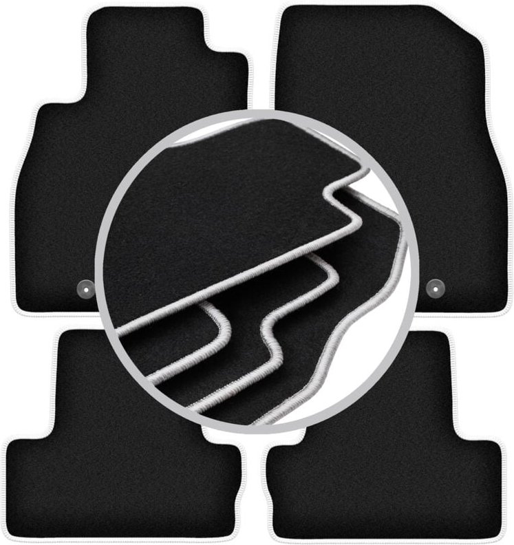 CARLUX-SILVER Autofußmatten für: Opel Ampera I Fließheck (2012-2017)