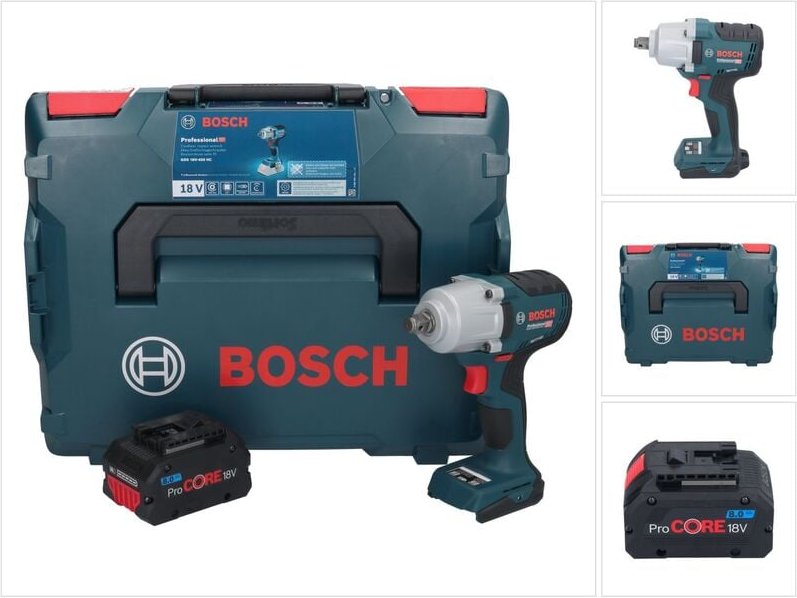 Thumbnail - Bosch gds 18V-450 hc Akku Drehschlagschrauber 18 v 450 Nm 1/2' + 1x ProCORE Akku 8,0 Ah + L-Boxx - ohne Ladegerät
