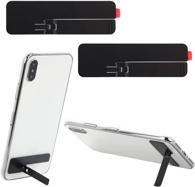 2er-Pack ultradünner, unsichtbarer Handy-Ständer – verstellbare vertikale und horizontale Positionierung – Handyhalterun...