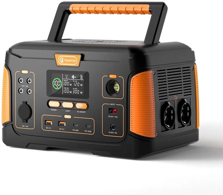 FlashFish J1000 Plus Tragbare Stromerzeuger 1000W/932Wh Ternäre Lithiumbatterie Powerstation, Balkonkraft Aufladezeit Un...