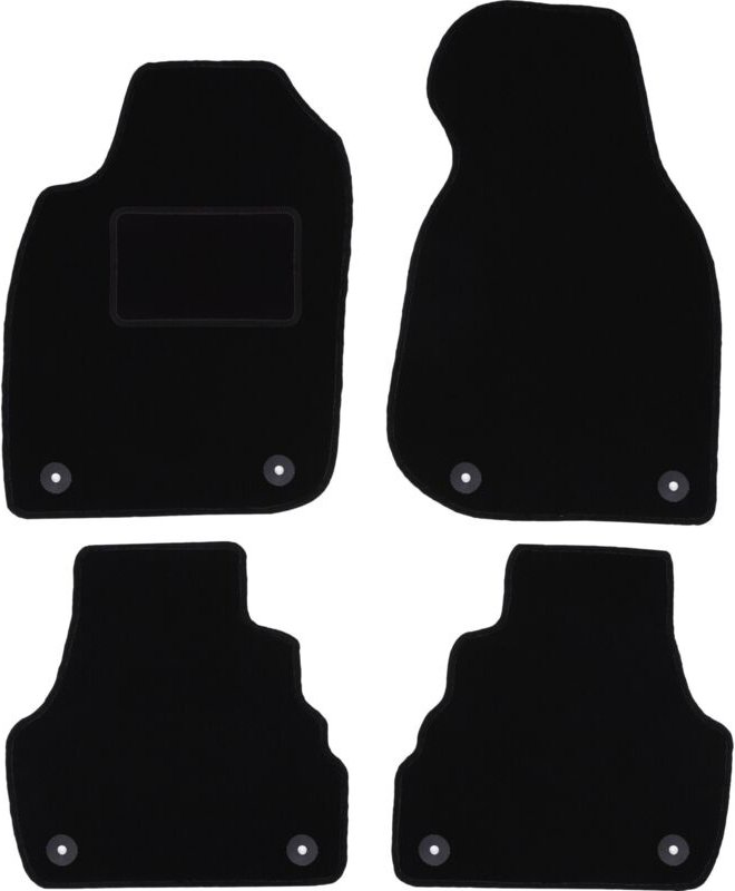 Schwarze Veloursmatten für: Audi A6 C5 Avant, Kombi, Limousine, Quattro, Allroad (1997-2005)