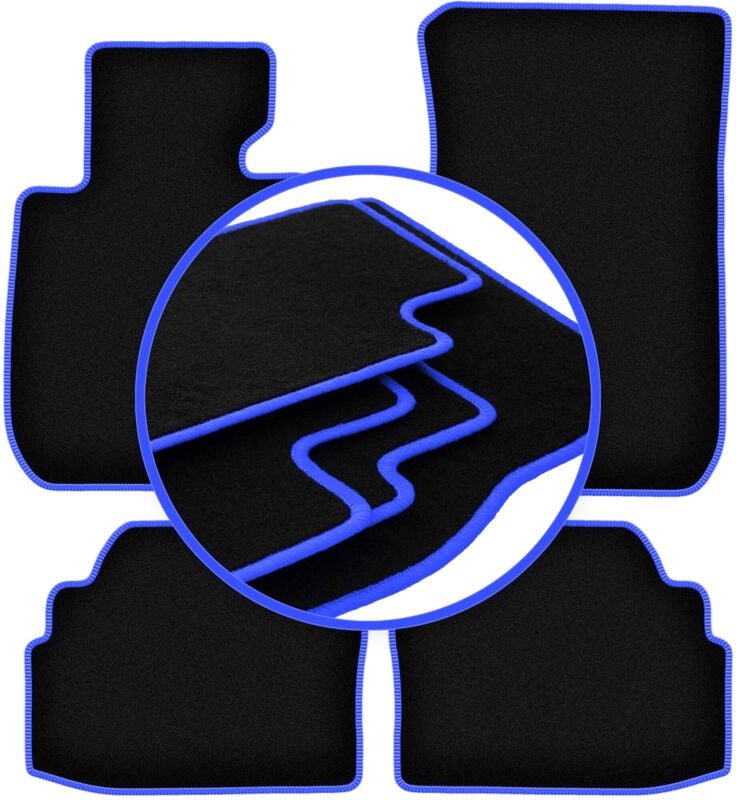 CARLUX-BLUE Autofußmatten für: BMW 3 E92 Coupé (2004-2011)