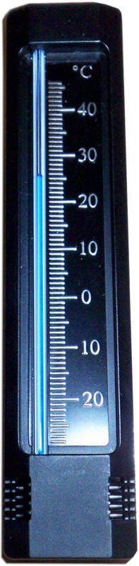 Pluvia Thermometer 101805 pvc 140x30 mm Schwarz 34005