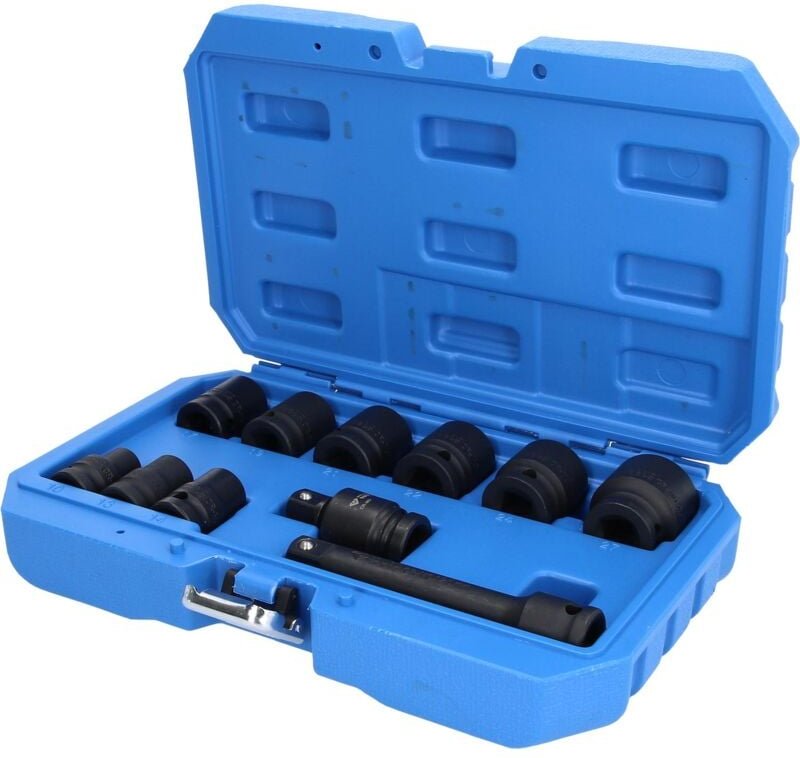 Brilliant Tools - 1/2' Kraft-Stecknuss-Satz, Sechskant, 11-tlg, kurz