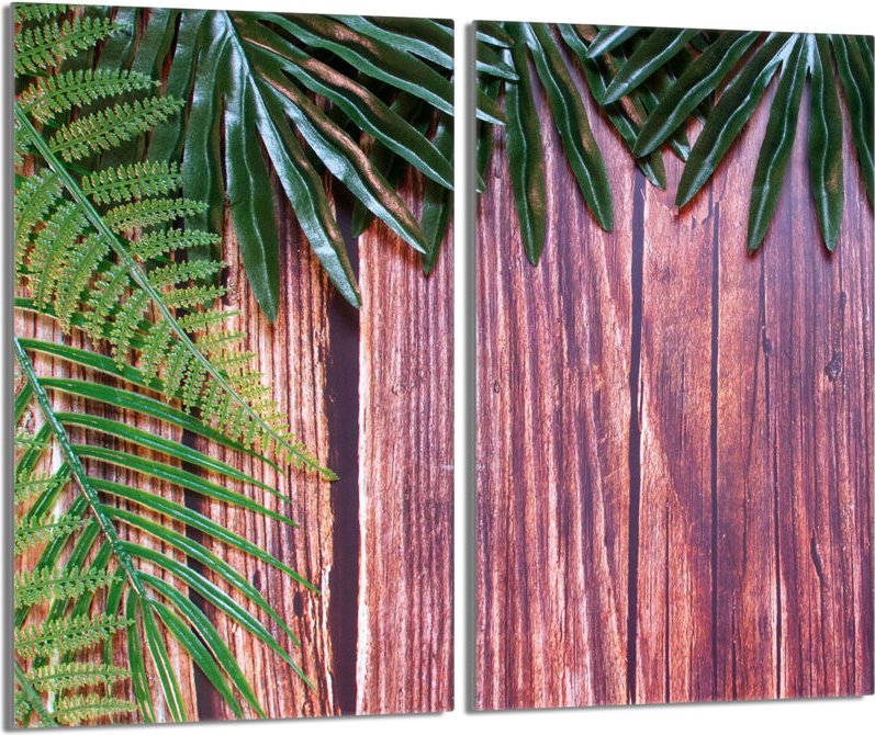 Glasschutzplatte für den Herd 2x30x52 Blätter