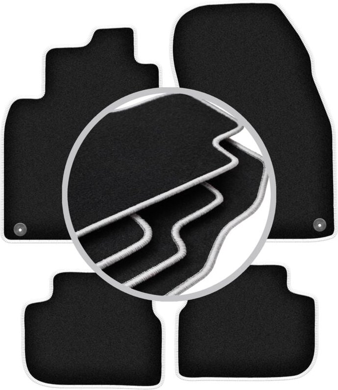 CARLUX-SILVER Autofußmatten für: Saab 9-3 II Cabrio (2002-2014)