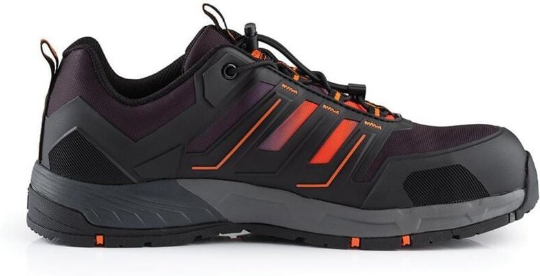 Scruffs - Sicherheits-Sportschuh, "Air", schwarz/orange Größe 42 (8)
