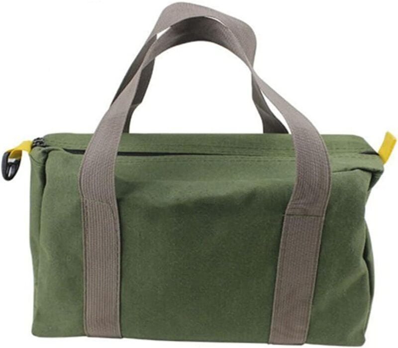 Thumbnail - Tigrezy - 12 Zoll große Werkzeugtasche aus Segeltuch mit breiter Öffnung, große Werkzeugaufbewahrungstaschen, kleine Wer...
