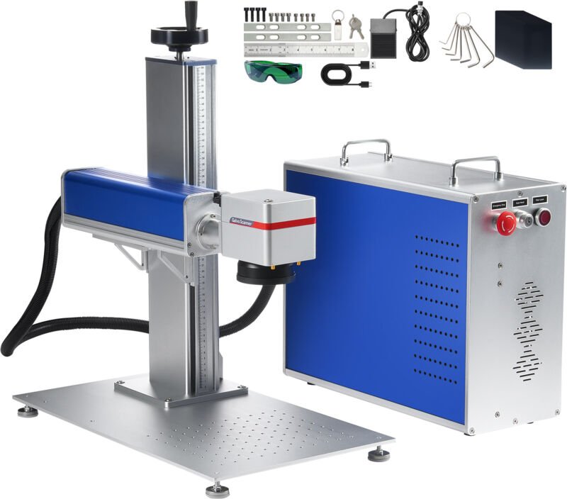 30 w Faserlaser-Markierungsmaschine, LightBurn-kompatibel, 5,9 x 5,9 Zoll Gravurbereich, Festkörper-Faserlasergravierer ...