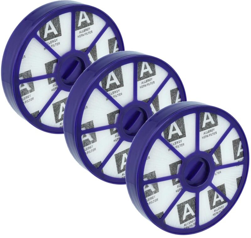 Thumbnail - 3x Staubsaugerfilter kompatibel mit Dyson DC20, DC21, DC08, DC19, DC29, DC04, DC05 Staubsauger - HEPA-Filter Weiß Lila -...