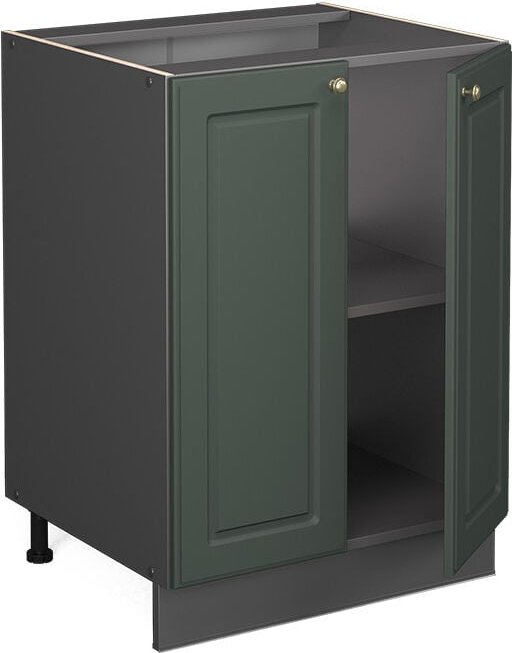 Vicco - Küchenunterschrank Fame-Line, Grün-Gold Landhaus, 60 cm , ap Eiche