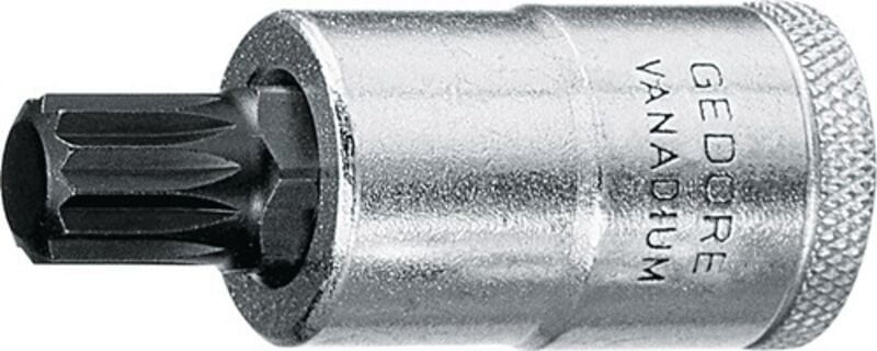 Steckschlüsseleinsatz inx 19 1/2 ″ Innen-Vielzahn M10 Länge 100 mm