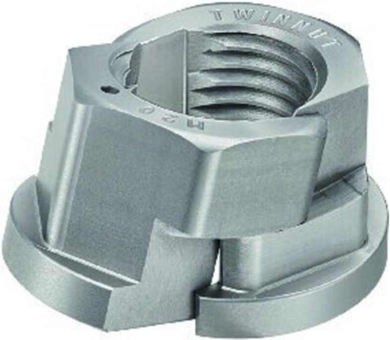 TWINNUT-Mutter mit Bund 6333S-M8 AMF