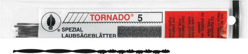 Josef Haunstetter - Laubsägebl.Tornado Gr. 1 rundgezahnt
