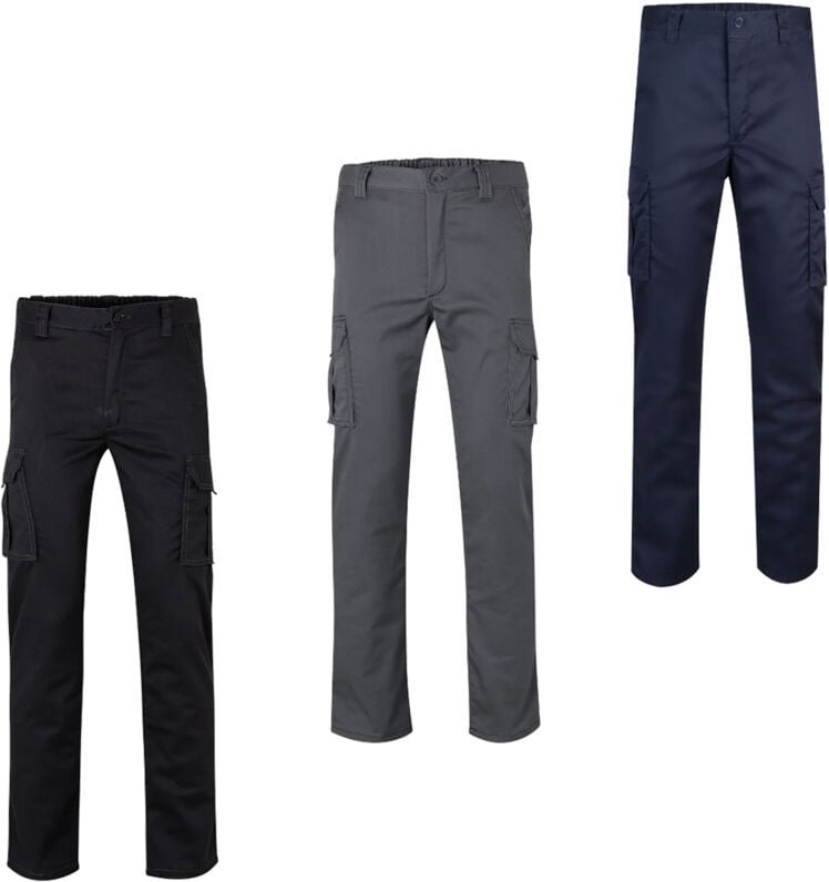 103015S Stretch-gefütterte Arbeitshose - - Blau - Velilla