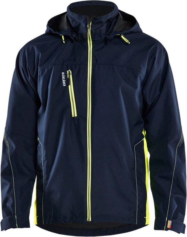 Arbeitsjacke Hardshell 4790 - Dunkelblau/Neongelb 4XL