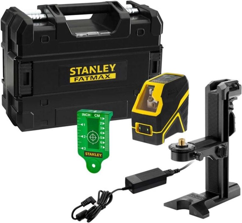 Thumbnail - Stanley - Kreuzlinienlaser mit Zubehör, grün, Reichweite 50 m, integrierter Akku, Ladegerät FMHT77595-1