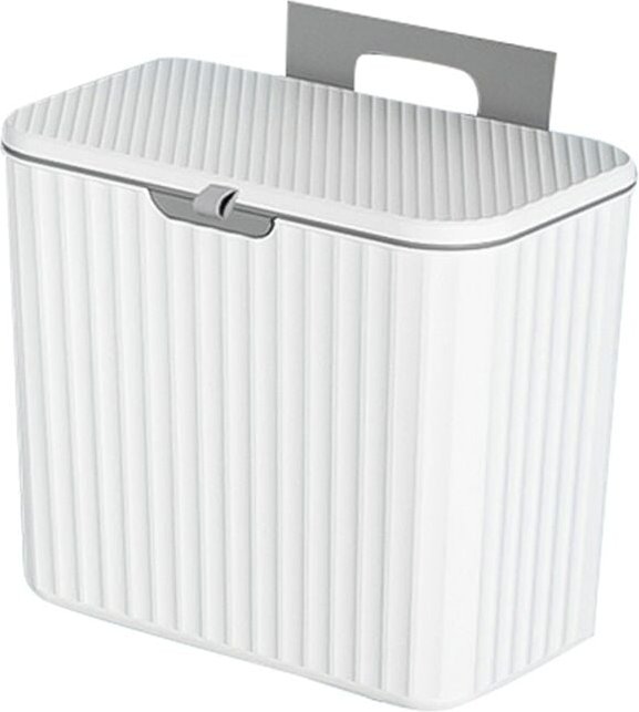 Tlily - An der Wand montierter Küchenmülleimer, große Kapazität, Küchenmülleimer mit Deckel, hängender Mülleimer für Bad...