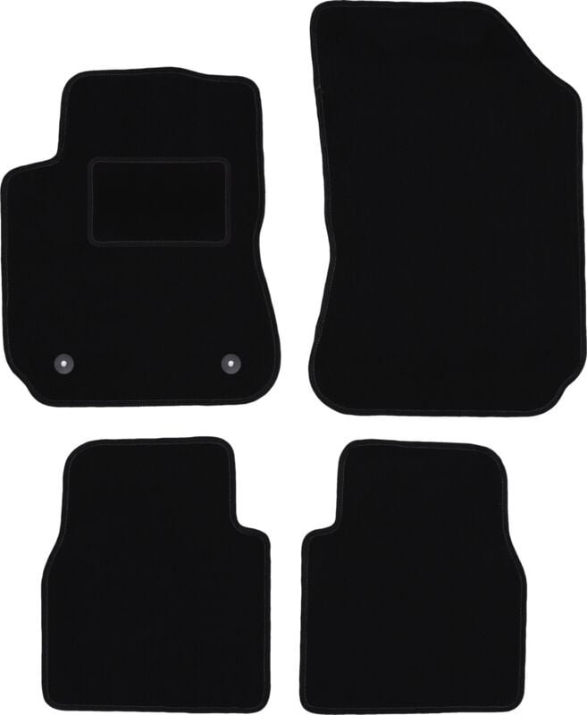 Schwarze Veloursmatten für: Citroen C4 Cactus Crossover (2014-2018)