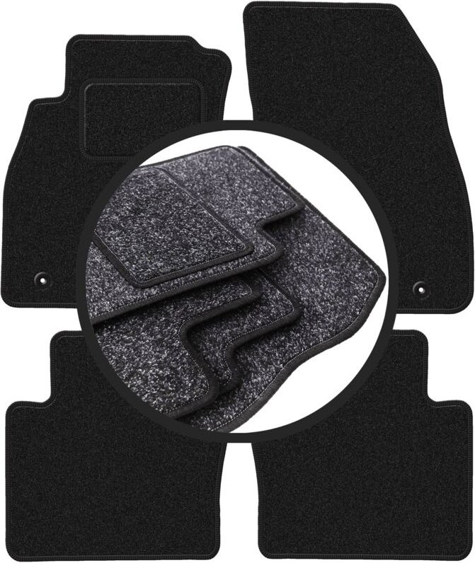 ANTHRA Autofußmatten für: Saab 9-5 II NG Limousine, Kombi, Liftback, Fließheck (2010-2012)