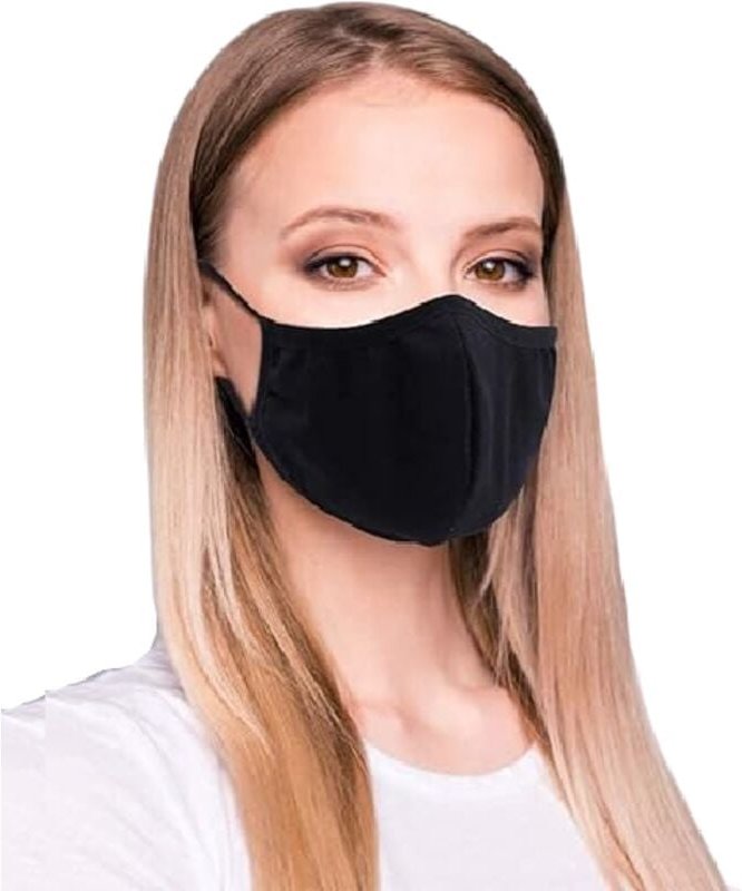 40x MASKE GESICHTSMASKEN 3-LAGIG SCHUTZ WIEDERVERWENDBAR