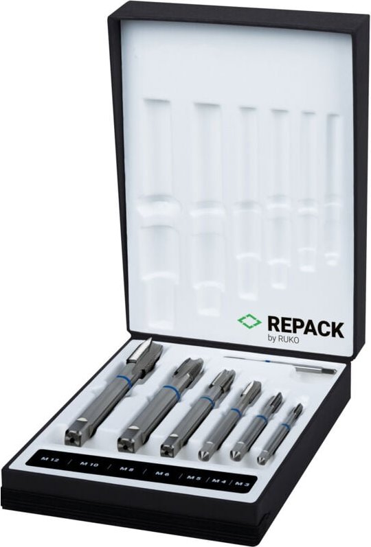 Ruko Maschinengewindebohrer-Satz M DIN 371 / 376 Form B mit Schälanschnitt M 3 - M 4 - M 5 - M 6 - M 8 - M 10 - M 12