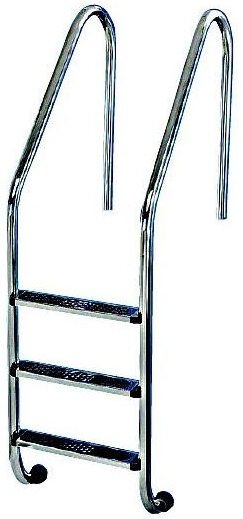 Standardleiter mit 4 Stufen aus rutschfestem Edelstahl Flexinox 87112942