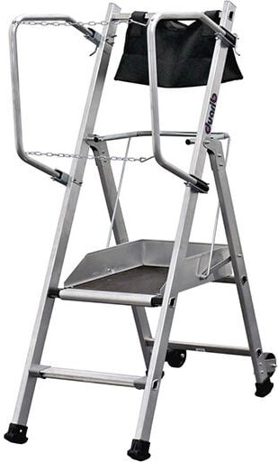 Matisère - Profi Stehleiter 2 Stufen - Maximale Arbeitshöhe 2.50m - 18-132