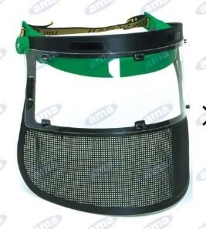 AMA verstellbares kombiniertes Schutzvisier aus Mesh und Polycarbonat